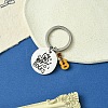 Alloy Enamel & 201 Stainless Steel Keychain KEYC-YW00102-07-1