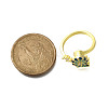 Helm & Butterfly Enamel Rotatable Cuff Rings for Women RJEW-R005-09G-6