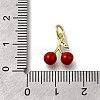 Brass Micro Pave Cubic Zirconia Charms KK-S515-056G-3