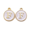 Golden Plated Alloy Charms LS-X-ENAM-S118-01F-1