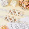 Fibre Flower Curtain Tiebacks AJEW-WH20022-50A-01-3
