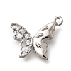 Brass Micro Pave Cubic Zirconia Pendants KK-Q035-12P-1