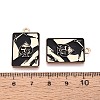 Halloween Theme Alloy and Enamel Pendants ENAM-T021-30D-02-3