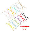 12Pcs 12 Colors Polyester Cord Bracelet Making MAK-GO0001-01-1