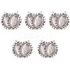 Oval Clear Glass Cabochon Cover DIY-PH0018-96AS-2