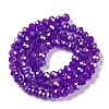 Baking Electroplate Glass Beads Strands X-DGLA-A039-J10mm-B05-2