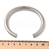 304 Stainless Steel Cuff Bangles for Men Women BJEW-Q042-06P-3