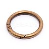 Alloy Spring Gate Rings LS-AJEW-WH0129-48D-AB-1