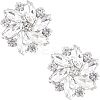 Alloy Rhinestone Shoe Clip Findings FIND-FG0001-02P-1