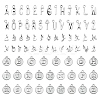 3Sets 3 Styles Tibetan Style Alloy Pendants FIND-YW0005-49-1
