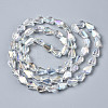 Electroplate Glass Beads Strands EGLA-N008-006-A01-2