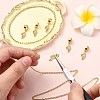 6Pcs Brass Micro Pave Clear Cubic Zirconia European Dangle Charms KK-CJ0002-75-5