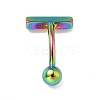 304 Stainless Steel T-Shaped Curved Barbell LS-AJEW-G041-04M-3
