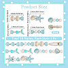 2 Bags 2 Styles Resin & Alloy Alligator Hair Clips AJEW-CY0001-39D-2