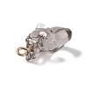 Transparent Resin Pendants RESI-E028-01G-02-3