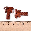 Natural Red Jasper Coconut Tree Pendants G-N342-02E-3