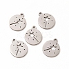 Non-Tarnish 201 Stainless Steel Charms STAS-E188-08P-2