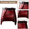 Medieval Viking PU Leather Belt Skirt AJEW-WH20077-031B-3