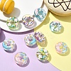 5Pcs 5 Styles Opaque Acrylic Beads MACR-YW0004-50-4