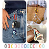 10Pcs Alloy Spring Gate Rings FIND-TA0009-25C-8