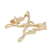 Golden Alloy Pendants PALLOY-U003-09G-02-2
