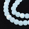 Frosted Imitation Jade Glass Beads Strands GLAA-T032-J4mm-MBB04-3