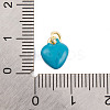 Rack Plating Brass Enamel Pendants KK-P269-10G-03-3