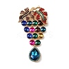 Retro Alloy Rhinestone Brooch LS-JEWB-K018-25KCG-1