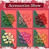 60Pcs 6 Colors Transparent Glass Bead Strands EGLA-FS0001-44-2