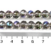 Transparent Electroplate Glass Beads Strands EGLA-N002-34C-C19-4