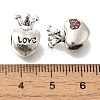 Rack Plating Alloy European Beads FIND-H005-28AS-2