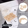 12Pcs 6 Styles Rack Plating Brass Pendants KK-TA0001-56-4