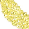 Electroplate Transparent Glass Beads Strands GL-CBA7A17-02A-04-2