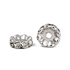 Brass Rhinestone Spacer Beads RB-A014-L10mm-01P-2