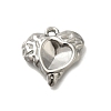 304 Stainless Steel Cabochon Settings for Enamel STAS-U031-13P-1
