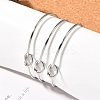 Non-Tarnish Knot Shape Cuff Bangle BJEW-N013-007-6