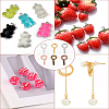 480Pcs 6 Colors Iron Screw Eye Pin Peg Bails IFIN-LP0001-46-3
