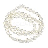 Electroplate Transparent Glass Beads Strands GL-CBA7A17-02A-05-4