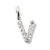 925 Sterling Silver with Cubic Zirconia Charms STER-Q004-01V-S-1
