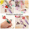 10Pcs 10 Styles Valentine's Day theme Food Grade Eco-Friendly Silicone Focal Beads SIL-YW0001-33-7