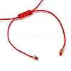 2mm Faceted Natural Carnelian Beaded Braided Adjustable Bracelets for Women PF2854-6-3
