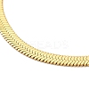 Ion Plating(IP) 304 Stainless Steel Herringbone Chain Necklace for Men Women X-NJEW-E076-04C-G-2
