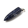 Natural Sodalite Pointed Pendants G-F820-12J-2
