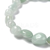 Natural Amazonite Beaded Stretch Bracelets BJEW-F414-02B-03-3