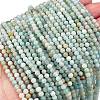 Natural Flower Amazonite Beads Strands G-M438-A08-01-1