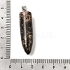 Natural Rhodonite Pointed Pendants G-F820-12H-3