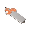 304 Stainless Steel Dark Orange Enamel Connector Charms STAS-P377-12P-2