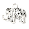 Elephant Tibetan Style Alloy Pendants TIBEP-R344-54AS-LF-1