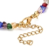 Alloy Cross Charm Bracelets BJEW-JB12323-01-4
