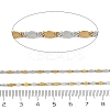 Two Tone 304 Stainless Steel Twisted Figaro Chains CHS-G052-01GP-2